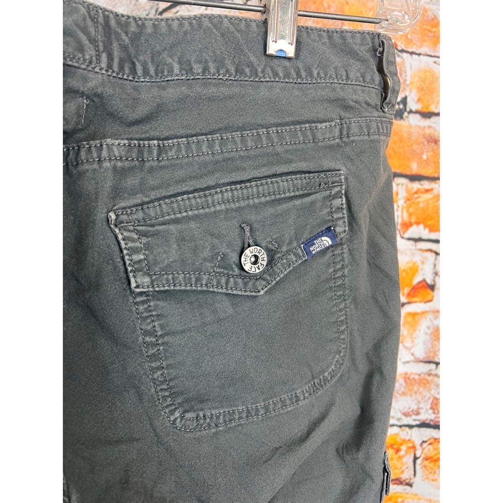 The North Face Womens 6 Regular Cargo Pants Charcoal Grey Slim Utility Hiking - Picture 3 of 9